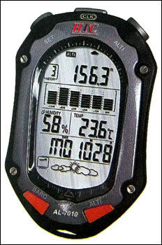 Digital Altimeter - Advanced Altitude Tracking & Weather Forecasting | Historical Graphical Display, Total Altitude Gain/Loss, Perpetual Calendar, Barometric Pressure Trends, Low Battery Indicator