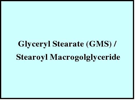 Glyceryl Stearate (Gms)