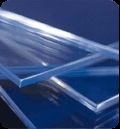 Rectangular Transparent Blue Acrylic Sheets With High Impact Resistance Size: Various