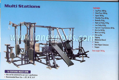 16 Station Multi Gym Equipments at Best Price in Meerut New