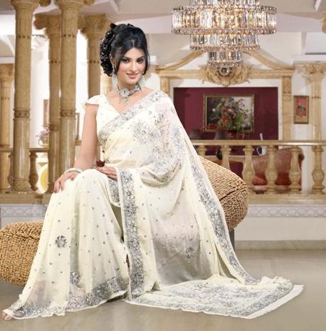 Embroidered Bridal Saree