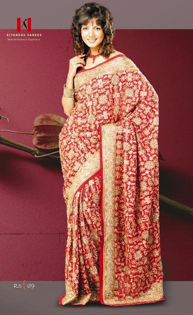 Red Bridal Saree