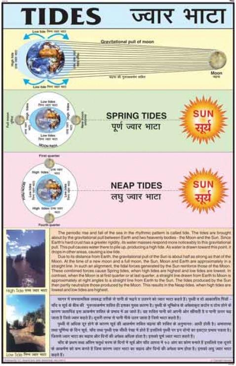स्प्रिंग एंड नीप टाइड्स चार्ट