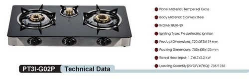 Glass Gas Stove (Pt3w-g02p)