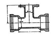 Cast Iron Flanged Pipe Tee