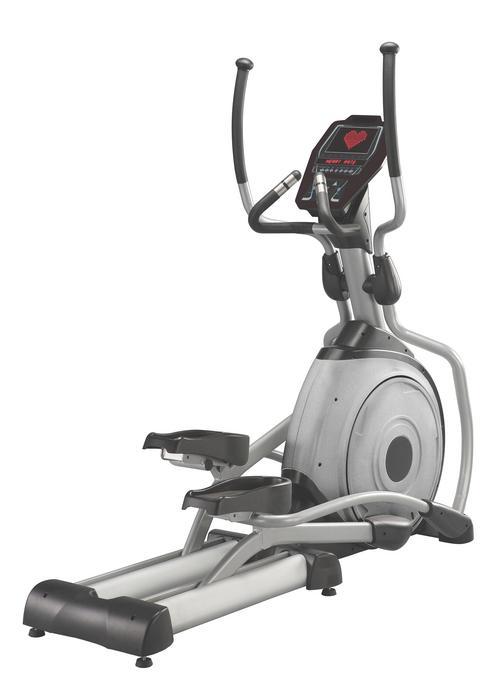 Cross Trainer - MS Frame, Aluminium Rail, 52 CM Stride Length, 14 KG Flywheel, 16 Resistance Levels | LED Display, Pulse Hand Grip, Water Bottle Holder, Cushioned Footpads