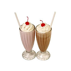 Milk Shake Juice - Custom Blend Flavors: Kaju Badam, Anjeer, Mango , Chocolate Chiku & More