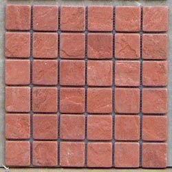 Terracotta Square Pattern Mosaic Tiles