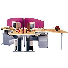 Desk Based System With Nova Pedestal