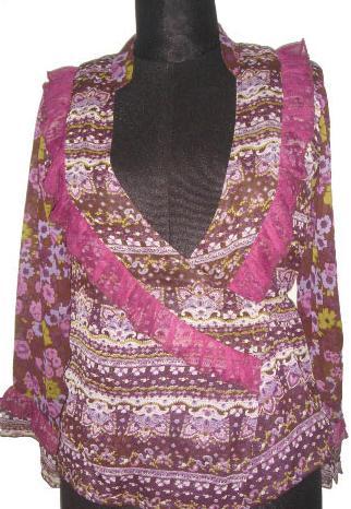 Viscose Georgette Printed Over Wrap Kurti