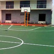 एक्रिलिक टेनिस और बास्केटबॉल कोर्ट