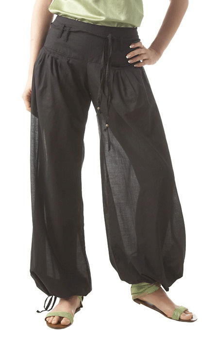 Black Stylish Casual Alibaba Pants