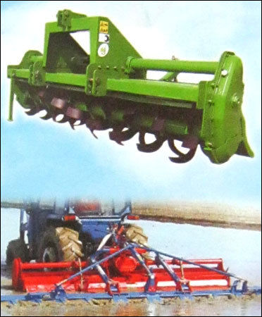 Rotavator With Leveling Instruments