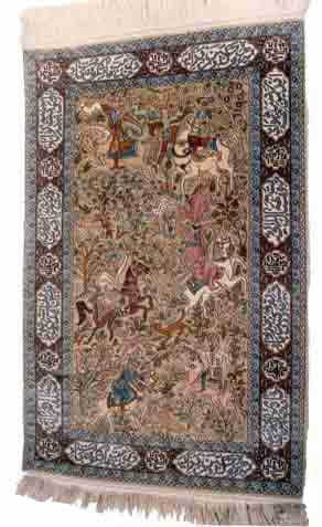 Embroidered Kashmiri Carpets