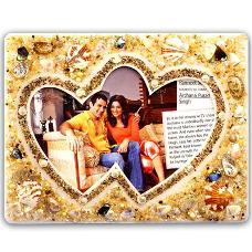 Picture Frame With Polished Sea Shells