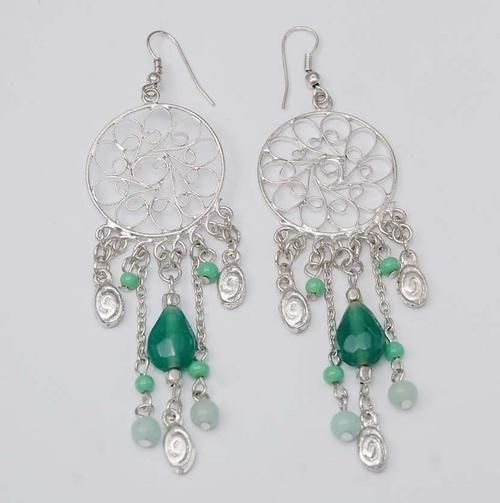 Sterling Silver Ethnic Earrings