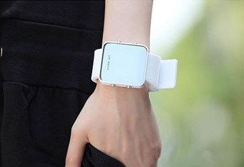 Silicone LED Mirror Watch