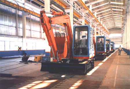 Double Slat Conveyor For Mini Excavator Assembly Line