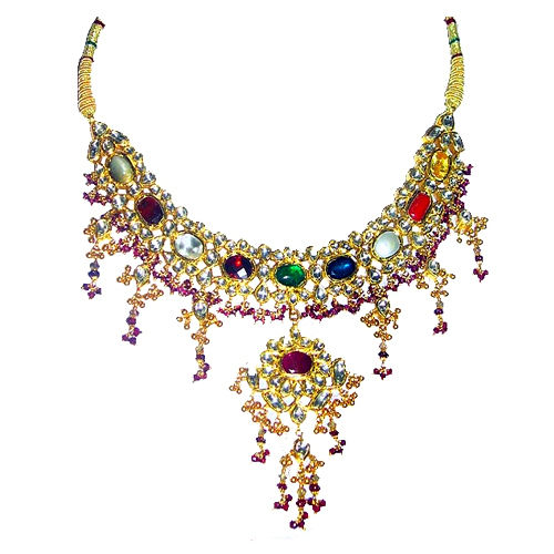 Gemstone Necklace In Gold at Best Price in Delhi, Delhi | HEERA JEWELLERS