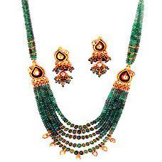 Beaded Jadtar Necklace Set