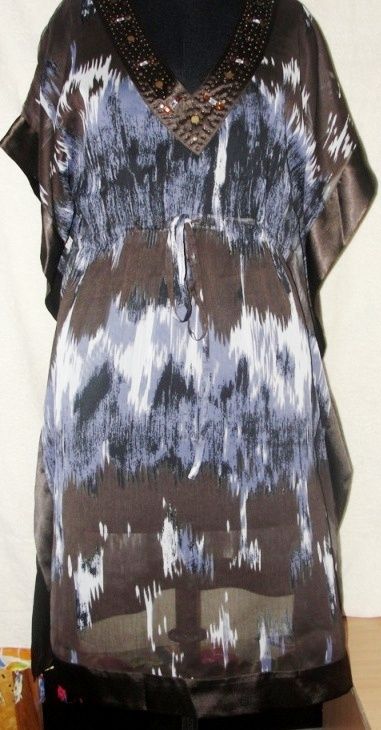 CHIFFON PRINTED KAFTAN