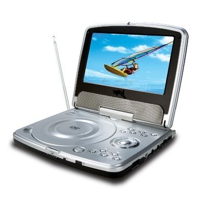 Portable DVD Player - 5.1 Channel Surround Sound, USB Reader with SD/MMC/MS Card Support, Treble Control & MPEC-4 Compatibility