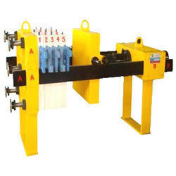 Filter Press - 24" X 24" Motorized Hydraulic, 5 Plates & 4 Chambers, Center Feeding System