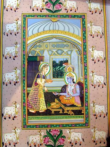 Radha Krishna Ethnic Paintings