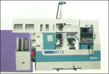 In Line Twin Spindle Cnc Turning Center