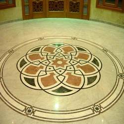 Marble Inlay Vard Flooring