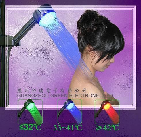 LED Rainfall Shower Head