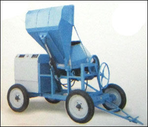 Concrete Mixer With Hydraulic Type Hopper