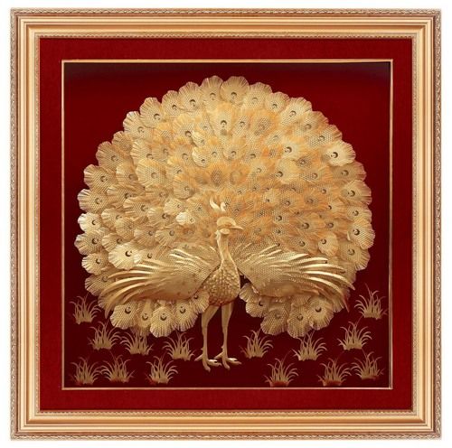 Peacock Gold Foil 3d Pictures