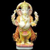 Standing Ganesh Ji Marble Statues