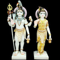 स्थायी शिव और पार्वती जी की मूर्तियां