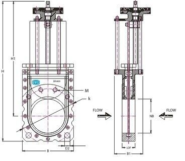 Dual Flow Series Knife Gate Valve