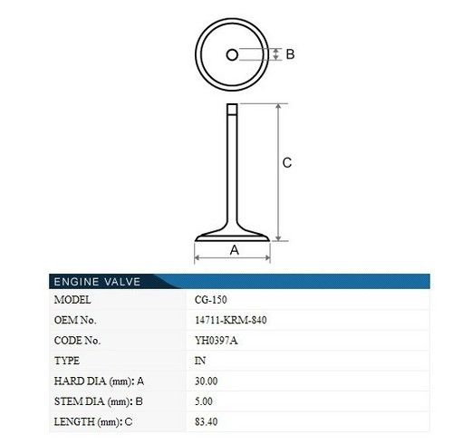 Engine Valves For Motorcycles