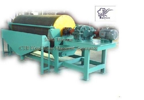 Wet Drum Magnetic Separator - Wet Iron Ore Concentration Equipment , Adjustable Water Amount & Multi-Tank Configurations