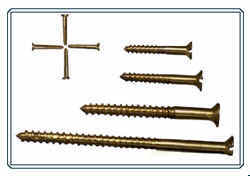 Brass Csk Slotted Round Head Wood Screws