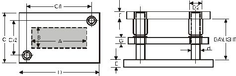 All Steel Three Plated Diagonal Pillar Die Sets