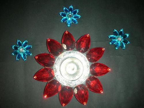 Floating Diyas And Floating Flowers