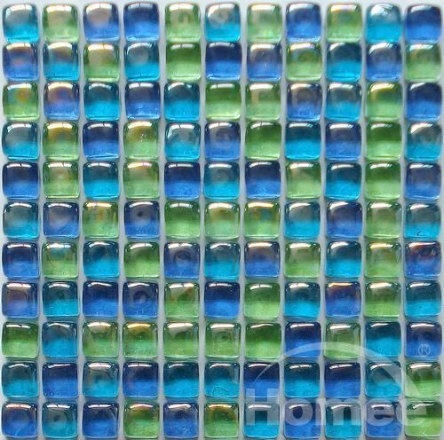 Cube Crystal Glass Mosaic Metallic Glass Bathroom Tiles