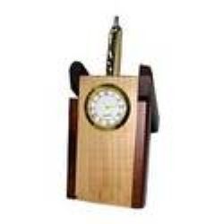 Pen Stand With Clock