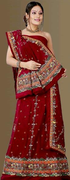 Elegant Embroidery Bridal Sarees