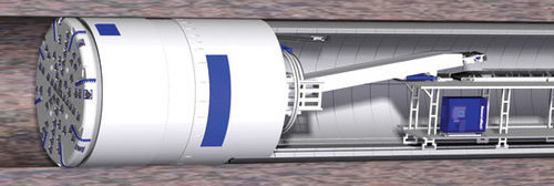 Double Shield Tunnel Boring Machine