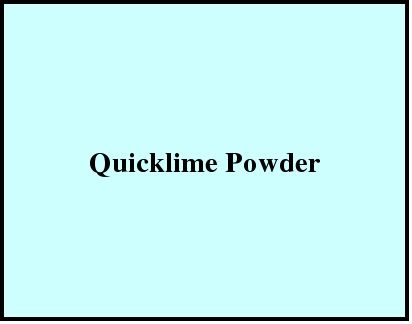 Quicklime Powder