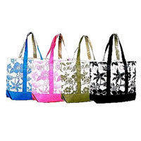 Floral Design Beach Bags