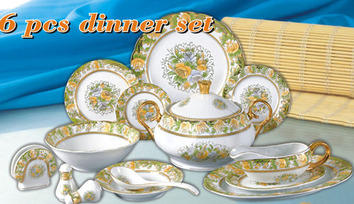 Porcelain Dinner Set 36Pcs With Golden Design