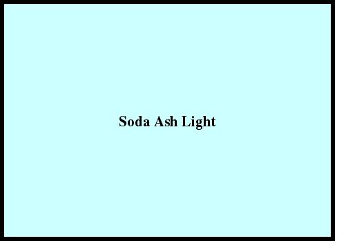 Soda Ash Light