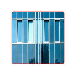 Unitized Curtain Wall System - Aluminum, Customizable Dimensions , Tempered Glass with Thermal Break Insulation, Powder Coated Finish, Professional Installation